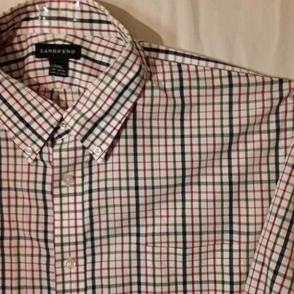 Long-sleeve button-up Lands End restaurant Lands E - Picture 4 of 4